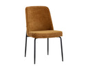 ZEKE DINING CHAIR - BLACK BERGEN MARMALADE