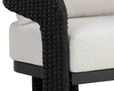 PYLOS LOUNGE CHAIR - BLACK LOUIS CREAM
