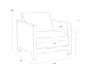RODNEY LOUNGE CHAIR - CAMEL LEATHER