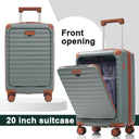 Deluxe 5-Piece Hard-Side Luggage Set with USB and TSA Security