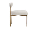 SENECA DINING CHAIR - ANTIQUE BRASS DANNY IVORY