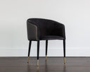 ASHER DINING ARMCHAIR - ABBINGTON BLACK NAPA BLACK