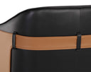 CARTER OFFICE CHAIR - NAPA BLACK NAPA COGNAC