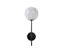IZORA SCONCE - BLACK FROSTED