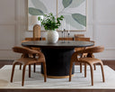 ATIKA DINING ARMCHAIR - MILLIKEN COGNAC