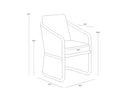 ALLARIZ DINING ARMCHAIR - WARM GREY GRACEBAY LIGHT GREY