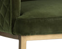 CORNELLA DINING ARMCHAIR - FOREST GREEN