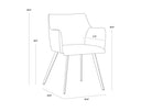 GRIFFIN DINING ARMCHAIR - TOWN GREY ROMAN GREY