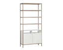 Duren Modular Bookcase - LARGE CHAMPAGNE GOLD CREAM