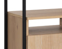 Duren Modular Bookcase - SMALL RUSTIC OAK BLACK