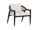 KIRSTEN LOUNGE CHAIR - LINOSO IVORY