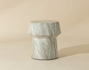 BRIE END TABLE - MARBLE LOOK SAND