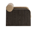 COBURN LOUNGE CHAIR - DARK BROWN SAHARA SAND LEATHER