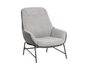 LUCIER LOUNGE CHAIR - BELFAST HEATHER GREY BRAVO ASH
