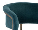 MARRIS DINING ARMCHAIR - GOLD DANNY TEAL