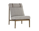 ELANOR LOUNGE CHAIR - WALNUT COPENHAGEN CAPPUCCINO