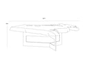WYATT COFFEE TABLE - BLACK DARK BROWN