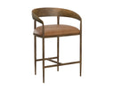 ZANATTA COUNTER STOOL - TAN LEATHER