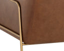 CYBIL LOUNGE CHAIR - VINTAGE CARAMEL LEATHER