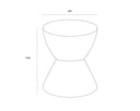 LOGAN END TABLE - WHITE