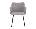 GRIFFIN DINING ARMCHAIR - NOVEMBER GREY BRAVO COGNAC