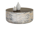 DIAZ COFFEE TABLE - MARBLE LOOK ANTIQUE BRASS