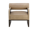 COBURN LOUNGE CHAIR - DARK BROWN SAHARA SAND LEATHER