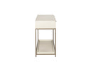 REBEL CONSOLE TABLE WITH DRAWERS - CHAMPAGNE GOLD CREAM