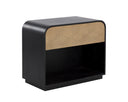 ALGARVE NIGHTSTAND - BLACK CHAMPAGNE GOLD