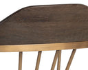 DEMI DINING ARMCHAIR - DISTRESSED BROWN