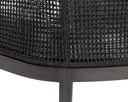 CAPRI LOUNGE CHAIR - SMOKE GREY COPACABANA MARBLE