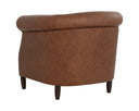 MARJORIE LOUNGE CHAIR - COGNAC LEATHER
