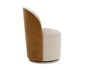CAVOLI SWIVEL DINING CHAIR - MEG TAUPE MEG GOLD