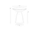 CARMEL END TABLE - STAINLESS STEEL