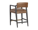 KEAGAN COUNTER STOOL - SHALIMAR TOBACCO LEATHER
