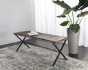 ELON BENCH - VINTAGE COGNAC LEATHER