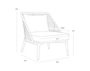 ANDRIA LOUNGE CHAIR - ARASHI BLACK