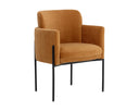 RICHIE DINING ARMCHAIR - BLACK DANNY AMBER
