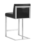 DEAN COUNTER STOOL - STAINLESS STEEL CANTINA BLACK