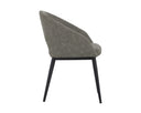 THATCHER DINING ARMCHAIR - BLACK ANTIQUE GREY