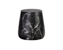 Delmor End Table - MARBLE LOOK BLACK