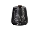 Delmor End Table - MARBLE LOOK BLACK
