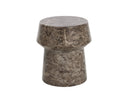 BRIE END TABLE - MARBLE LOOK DARK EMPERADOR