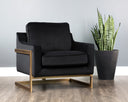 KALMIN LOUNGE CHAIR - ABBINGTON BLACK
