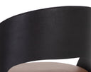DEZIRAE BARSTOOL - BLACK COGNAC LEATHER