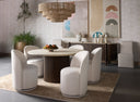 CAVOLI SWIVEL DINING CHAIR - EFFIE LINEN