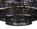 LUMINA CHANDELIER - BLACK JUTE