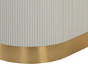 Sunden Dining Table - OVAL WHITE MARBLE 84