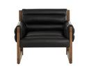 FERGUSON LOUNGE CHAIR - VINTAGE BLACK NIGHT LEATHER