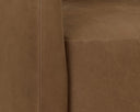 EMILIE SWIVEL LOUNGE CHAIR - NUBUCK CARAMEL LEATHER